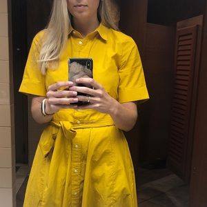 JCREW Tie-waist short-sleeve shirtdress